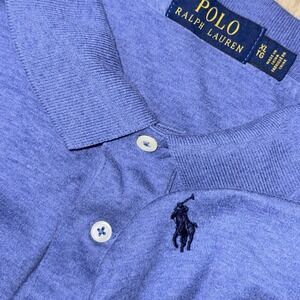 Polo Ralph Lauren Pima Soft Cotton Short Sleeve Polo Men's XL Blue Stretch Pony